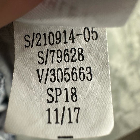 Athleta Women's Small S Leaf Print Sleeveless Fit Flare Midi Dress Blue White - Picture 7 of 9